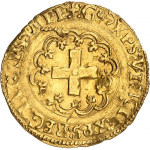 František I. (1515-1547). Zlatý štít s křížem ND (1545-1547), L, Bayonne.