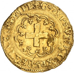 Francesco I (1515-1547). Scudo d'oro con croce ND (1545-1547), L, Bayonne.