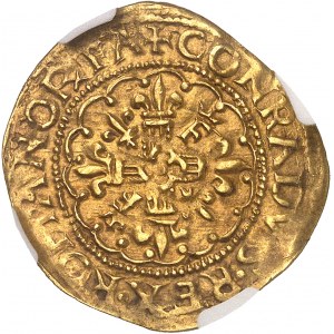 Franciszek I (1515-1547). Złota tarcza ze słońcem, jako władca Genui ND (1527-1528), Genua.