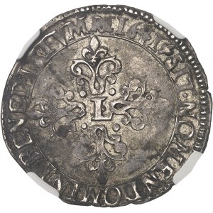 Louis XIII (1610-1643). Half-white, 13th type 1641, N, Montpellier.