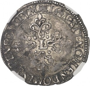 Ludwik XIII (1610-1643). Pół franka, 13. typ 1641, N, Montpellier.