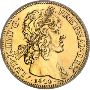 Ľudovít XIII (1610-1643). Moderná razba 10 louis d'or, Frappe spéciale (SP) [1640] (cca 1972), Monnaie de Paris pre NI (Numismatique Internationale).