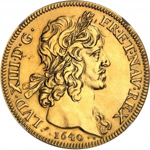 Ľudovít XIII (1610-1643). Frappe moderne du 10 louis d'or (moderná reštrikcia) [1640] (cca 1972), A, Monnaie de Paris pour NI (Numismatique Internationale).