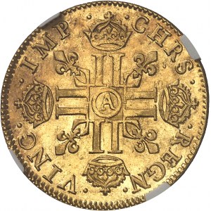 Ludvík XIII (1610-1643). Louis d'or à la mèche longue 1640, A, Paříž.