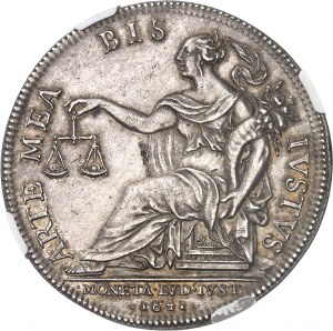Louis XIII (1610-1643). Essai de l'Écu de 60 sols à la Monnaie assise, by J. Warin 1641, Paris.