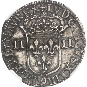 Ludvík XIV (1643-1715). Čtvrcený štít, 1. typ, štít obrácený 1647, 9, Rennes.