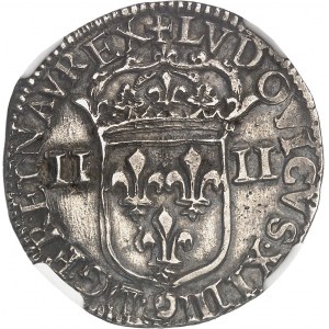Ľudovít XIV (1643-1715). Štvrťový štít, 1. typ, štít obrátený 1647, 9, Rennes.