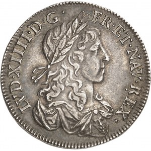 Louis XIV (1643-1715). Silver lily, first effigy 1656, A, Paris.