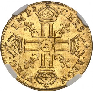 Ludvík XIV (1643-1715). Louis d'or à la tête nue 1670, A, Paříž.