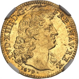 Ludvík XIV (1643-1715). Louis d'or à la tête virile 1679, A, Paříž.