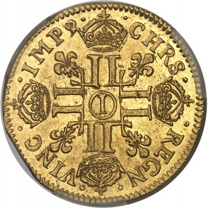 Ludvík XIV (1643-1715). Louis d'or à la tête virile 1680, I, Limoges.