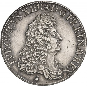 Ludwik XIV (1643-1715). Écu de Flandre lub 4-funtowa moneta flandryjska 1685, A, Paryż.