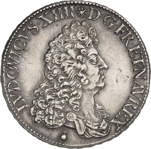 Ľudovít XIV (1643-1715). Écu de Flandre alebo flanderská minca v hodnote 4 libier z roku 1685, A, Paríž.