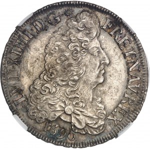 Ludwik XIV (1643-1715). Tarcza z ośmioma literami L, 1. typ 1690, 9, Rennes.
