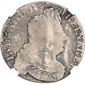 Ludwig XIV. (1643-1715). Quart d'écu de Béarn aux insignes, Reformation 1702, Pau.