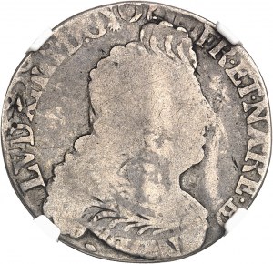 Ludwik XIV (1643-1715). Ćwierć ecu Béarn z insygniami, reformacja 1702, Pau.