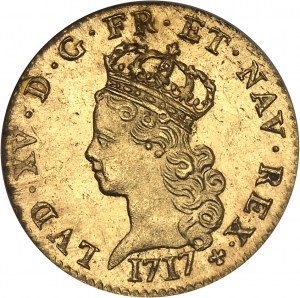 Luigi XV (1715-1774). Demi-louis d'or dit 