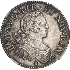 Luigi XV (1715-1774). Scudo di otto L 1725, S, Reims.