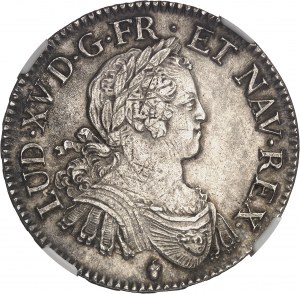 Luigi XV (1715-1774). Scudo di otto L 1725, S, Reims.