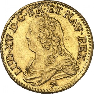 Ludwig XV. (1715-1774). Louis d'or aux lunettes 1726, Z, Grenoble.