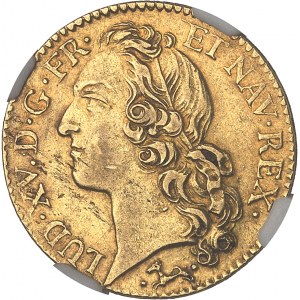 Louis XV (1715-1774). Louis d'or au bandeau 1741, L, Bayonne.