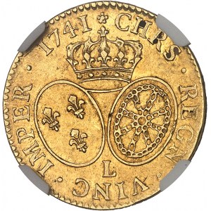 Luigi XV (1715-1774). Louis d'or au bandeau 1741, L, Bayonne.