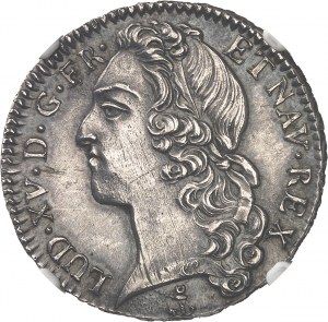 Ludwig XV (1715-1774). Halbschatten am Band 1751/40, P, Dijon.