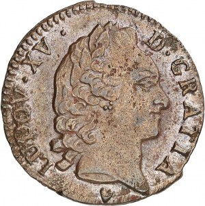 Ľudovít XV (1715-1774). Sol d'Aix 1766, &, Aix-en-Provence.