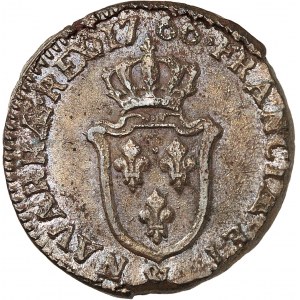 Ludwik XV (1715-1774). Sol d'Aix 1766, &amp;, Aix-en-Provence.