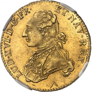 Ludwig XVI (1774-1792). Doppelter Goldlouis mit Brille 1775, W, Lille.