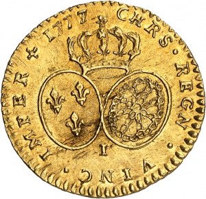 Ľudovít XVI (1774-1792). Half-louis d'or aux lunettes 1777, I, Limoges.