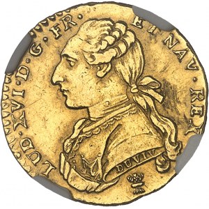 Louis XVI (1774-1792). Half-louis d'or aux lunettes 1777, I, Limoges.