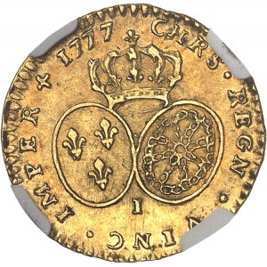 Ludvík XVI (1774-1792). Half-louis d'or aux lunettes 1777, I, Limoges.