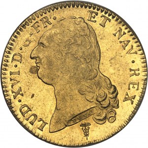 Ludwik XVI (1774-1792). Podwójny louis d'or à la tête nue 1789, 1. semestr, K, Bordeaux.