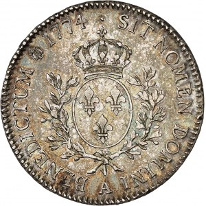 Louis XVI (1774-1792). Shield with olive branches 1774, A, Paris.