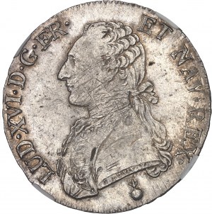 Ludvík XVI (1774-1792). Štít s olivovými ratolestmi 1791, AA, Metz.