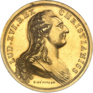 Ludwik XVI (1774-1792). Złoty Medal, Nagroda Uniwersytetu w Perpignan, B. Duvivier 1779, Paryż.