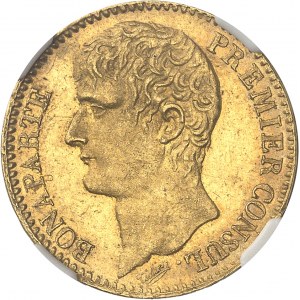 Konsulat (1799-1804). 40 franków Bonaparte, Pierwszy Konsul An XI (1803), A, Paryż.