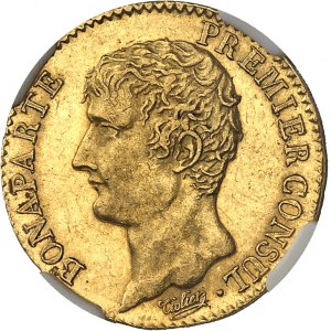 Konzulát (1799-1804). 20 frankov Bonaparte, prvý konzul Rok 12 (1804), A, Paríž.