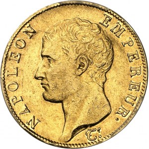 První císařství / Napoleon I. (1804-1814). 40 franků s holou hlavou, revoluční kalendářní rok 14 (1806), W, Lille.