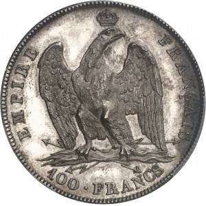 Premier Empire / Napoléon Ier (1804-1814). Essai de 100 francs Or, frappe en argent, par Vassallo, Frappe spéciale (SP) 1807, Gênes.