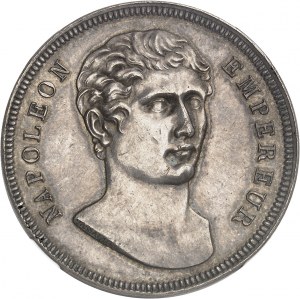 Premier Empire / Napoléon Ier (1804-1814). Essai de 100 francs Or, en argent, par Vassallo 1807, Gênes.