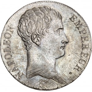 Pierwsze Cesarstwo / Napoleon I (1804-1814). 5 franków Cesarz, kalendarz gregoriański 1807, I, Limoges.