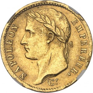 První císařství / Napoleon I. (1804-1814). 20 franků République 1808, A, Paříž.