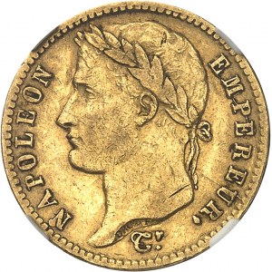 Primo Impero / Napoleone I (1804-1814). 20 franchi Impero 1814, CL, Genova.