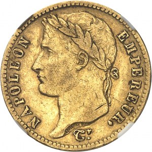 Erstes Kaiserreich / Napoleon I. (1804-1814). 20 Franken Empire 1814, CL, Genua.