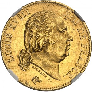 Ludvík XVIII (1814-1824). 40 franků 1816, A, Paříž.
