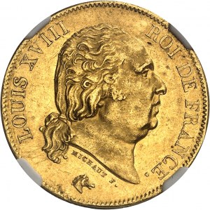 Ľudovít XVIII (1814-1824). 40 frankov 1816, A, Paríž.