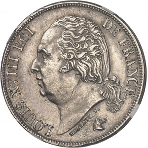 Ludvík XVIII (1814-1824). 2 franky 1824, A, Paříž.