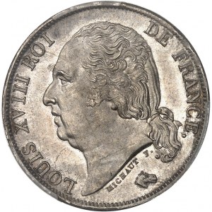 Ludwik XVIII (1814-1824). 1 frank Ludwik XVIII 1817, A, Paryż.